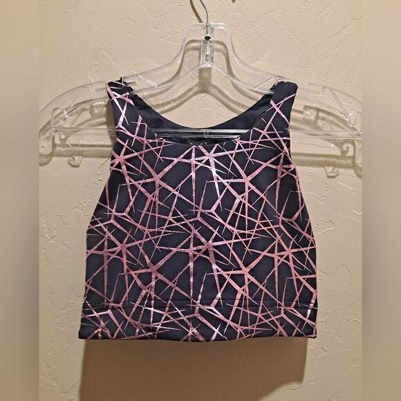 TEREZ Sports bra pink lines/black - Picture 1 of 5